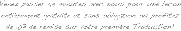 Alors pourquoi attendre! Contactez-nous d&egrave;s aujourd&rsquo;hui &amp;#10;pour profiter de ces offres!